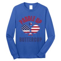 Pickleball Lover Funny Paddle Up Buttercup Gift Long Sleeve Shirt