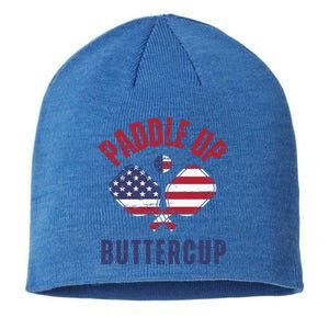 Pickleball Lover Funny Paddle Up Buttercup Gift Sustainable Beanie