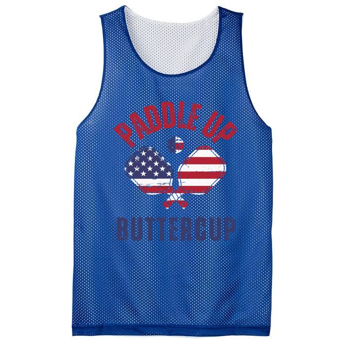 Pickleball Lover Funny Paddle Up Buttercup Gift Mesh Reversible Basketball Jersey Tank