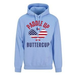 Pickleball Lover Funny Paddle Up Buttercup Gift Unisex Surf Hoodie