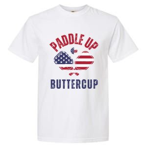 Pickleball Lover Funny Paddle Up Buttercup Gift Garment-Dyed Heavyweight T-Shirt