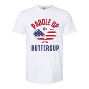 Pickleball Lover Funny Paddle Up Buttercup Gift Softstyle CVC T-Shirt