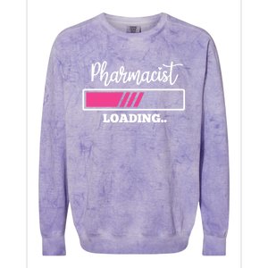 Pharmacist Loading Funny Pharmacy Student Graduation Gift Colorblast Crewneck Sweatshirt