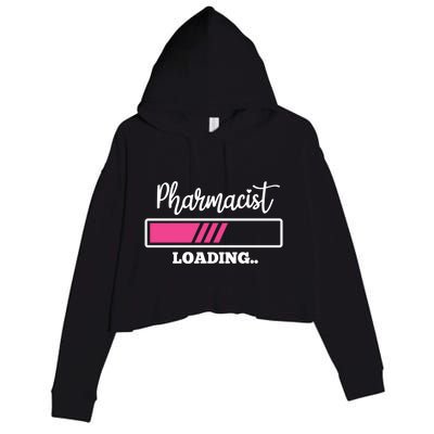 Pharmacist Loading Funny Pharmacy Student Graduation Gift Crop Fleece Hoodie