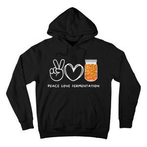 Peace Love Fermentation Retro Fermentation Lover Tall Hoodie