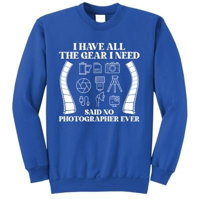 Photography Lover Funny Photo Camera Photographer Gift Sweatshirt