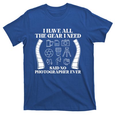 Photography Lover Funny Photo Camera Photographer Gift T-Shirt