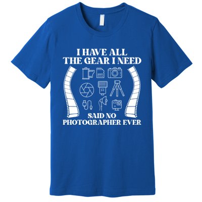 Photography Lover Funny Photo Camera Photographer Gift Premium T-Shirt