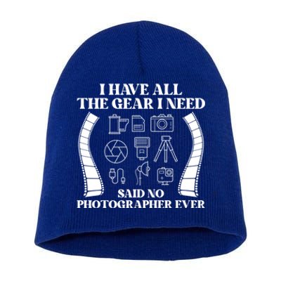 Photography Lover Funny Photo Camera Photographer Gift Short Acrylic Beanie