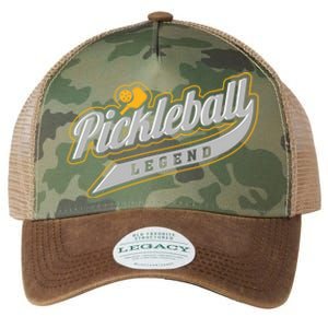 Pickleball Legend Funny Saying Dinking Hobby Sports Cute Gift Legacy Tie Dye Trucker Hat