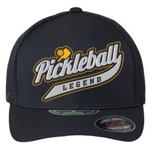 Pickleball Legend Funny Saying Dinking Hobby Sports Cute Gift Flexfit Unipanel Trucker Cap