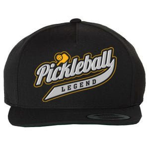 Pickleball Legend Funny Saying Dinking Hobby Sports Cute Gift Wool Snapback Cap