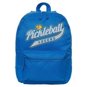 Pickleball Legend Funny Saying Dinking Hobby Sports Cute Gift 16 in Basic Backpack