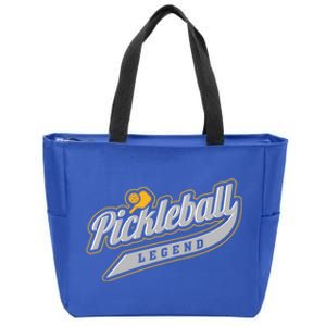 Pickleball Legend Funny Saying Dinking Hobby Sports Cute Gift Zip Tote Bag