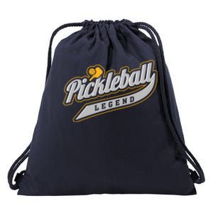 Pickleball Legend Funny Saying Dinking Hobby Sports Cute Gift Drawstring Bag