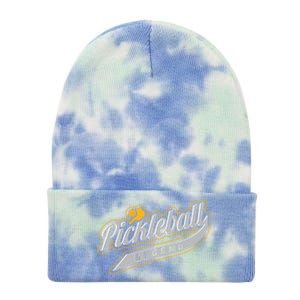 Pickleball Legend Funny Saying Dinking Hobby Sports Cute Gift Tie Dye 12in Knit Beanie