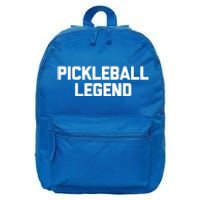 Pickleball Legend Funny Giftfunny Saying Sarcastic Novelty Pickleball Cute Gift 16 in Basic Backpack