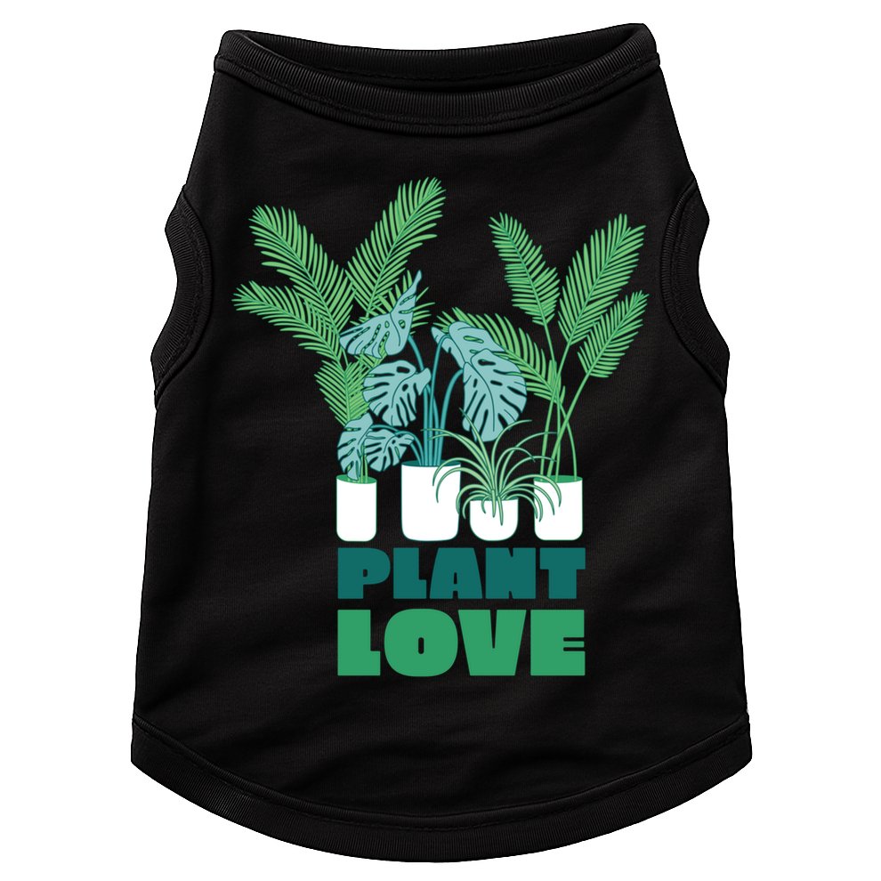 Plant Lover Fern Monstera Gift Doggie Tank