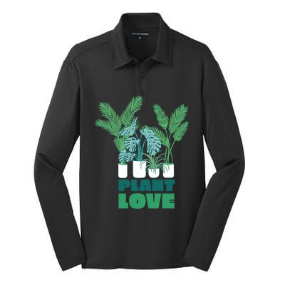 Plant Lover Fern Monstera Gift Silk Touch Performance Long Sleeve Polo