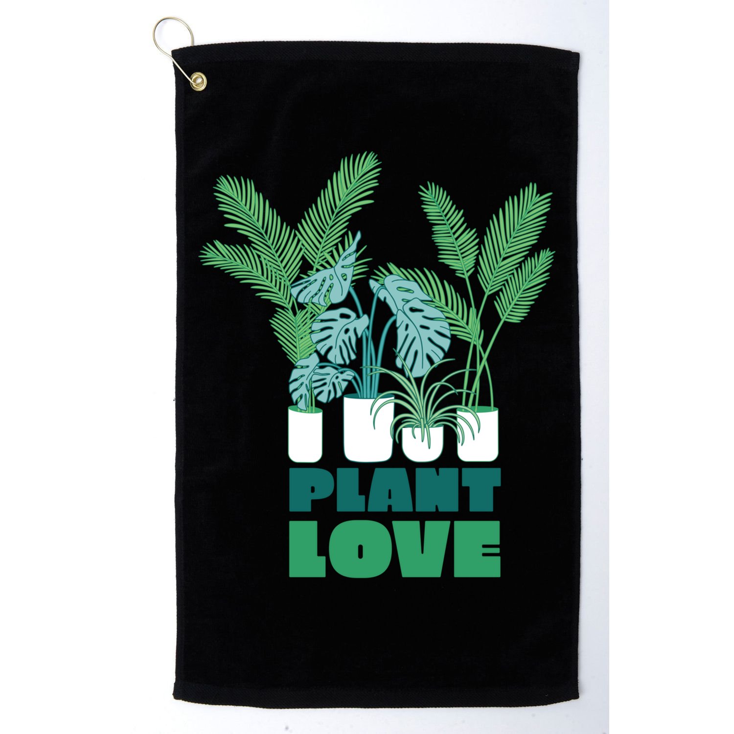 Plant Lover Fern Monstera Gift Golf Towel