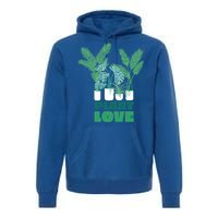 Plant Lover Fern Monstera Gift Premium Hoodie