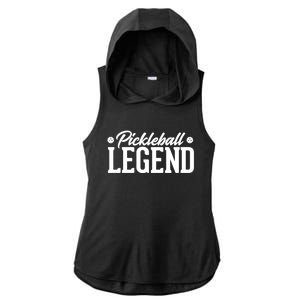 Pickleball Legend Funny Team Ball Sports Gift Ladies PosiCharge Tri-Blend Wicking Draft Hoodie Tank