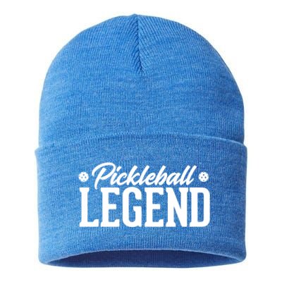 Pickleball Legend Funny Team Ball Sports Gift Sustainable Knit Beanie