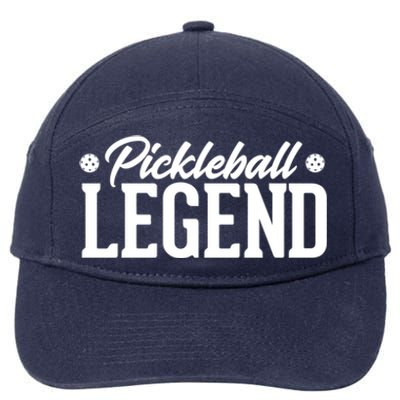 Pickleball Legend Funny Team Ball Sports Gift 7-Panel Snapback Hat