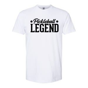 Pickleball Legend Funny Team Ball Sports Gift Softstyle CVC T-Shirt