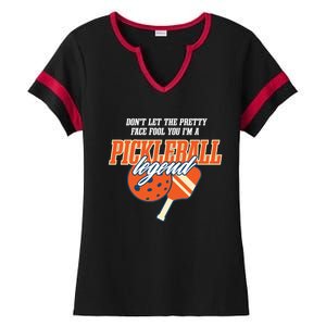 Pickleball Legend Funny Dinking Hobby Sports Gift Ladies Halftime Notch Neck Tee