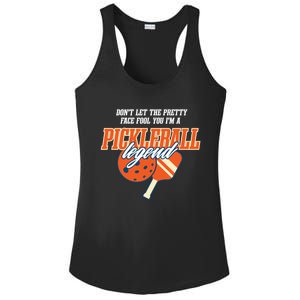 Pickleball Legend Funny Dinking Hobby Sports Gift Ladies PosiCharge Competitor Racerback Tank