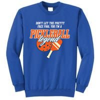 Pickleball Legend Funny Dinking Hobby Sports Gift Tall Sweatshirt