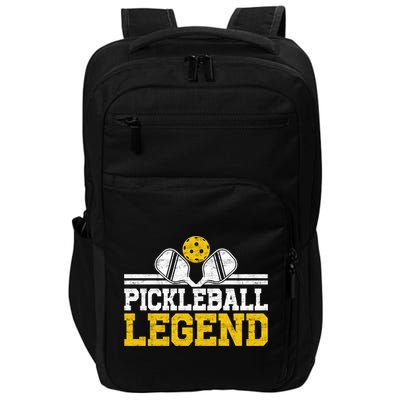 Pickleball Legend Funny Vintage Distressed Meaningful Gift Impact Tech Backpack