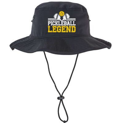 Pickleball Legend Funny Vintage Distressed Meaningful Gift Bucket Hat