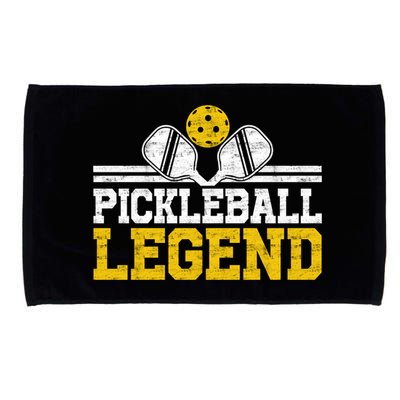 Pickleball Legend Funny Vintage Distressed Meaningful Gift Microfiber Hand Towel