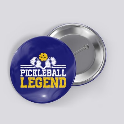 Pickleball Legend Funny Vintage Distressed Meaningful Gift Button