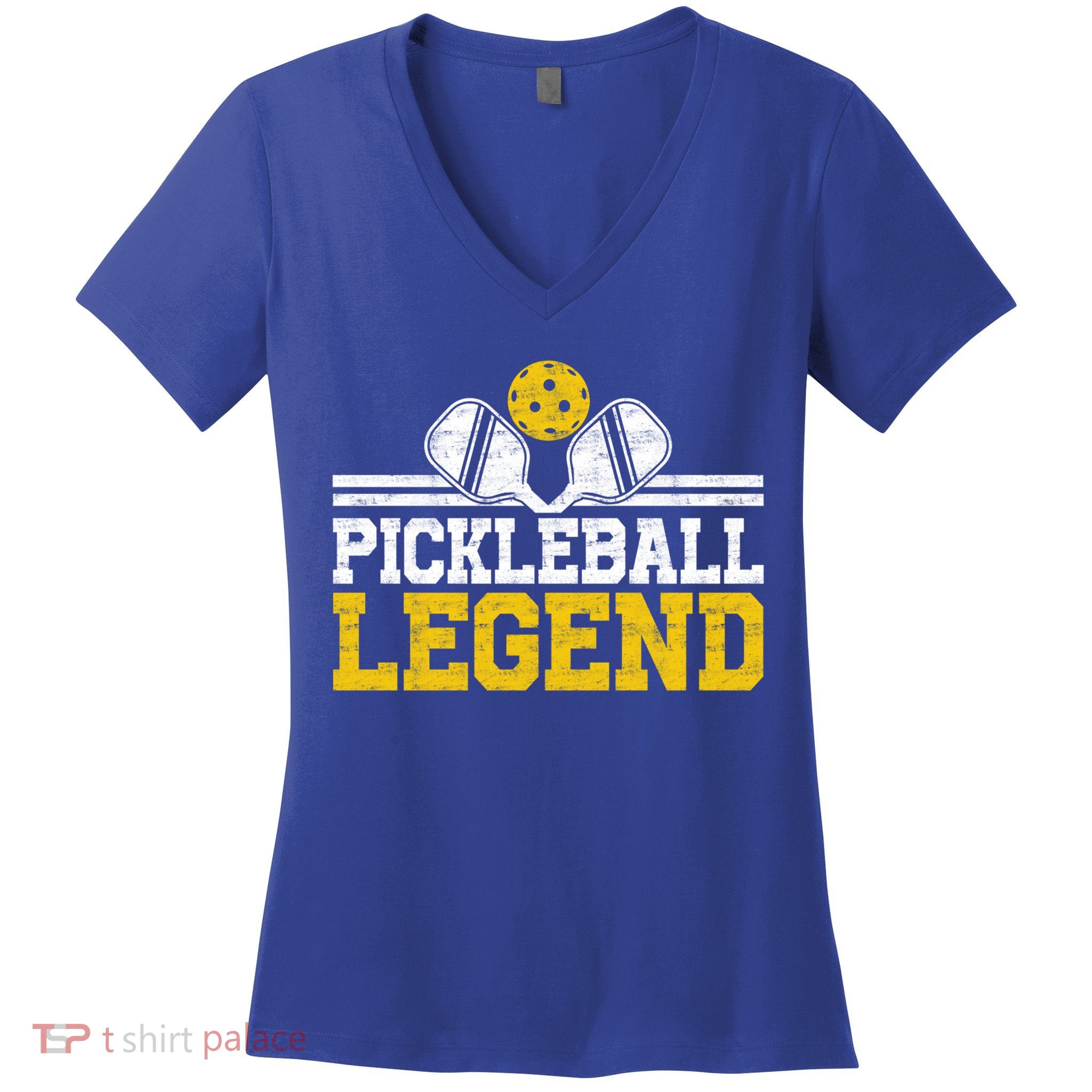 Pickleball Legend Funny Vintage Distressed Meaningful Gift Women's V-Neck T-Shirt