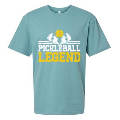 Pickleball Legend Funny Vintage Distressed Meaningful Gift Sueded Cloud Jersey T-Shirt