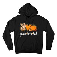 Peace Love Fall Pumpkin Autumn Thanksgiving Hoodie