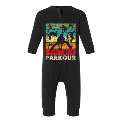 Parkour Lover Freerunner Freerunning Backflip Jumping Infant Fleece One Piece