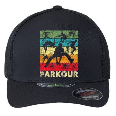 Parkour Lover Freerunner Freerunning Backflip Jumping Flexfit Unipanel Trucker Cap