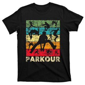 Parkour Lover Freerunner Freerunning Backflip Jumping T-Shirt