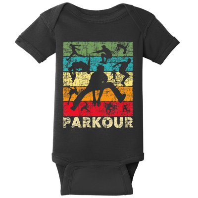 Parkour Lover Freerunner Freerunning Backflip Jumping Baby Bodysuit