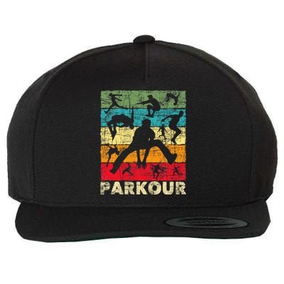 Parkour Lover Freerunner Freerunning Backflip Jumping Wool Snapback Cap