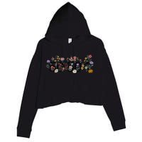 President Liberal Floral 50501 50Protest 50States 1Movement Crop Fleece Hoodie