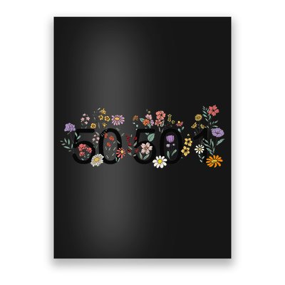 President Liberal Floral 50501 50Protest 50States 1Movement Poster