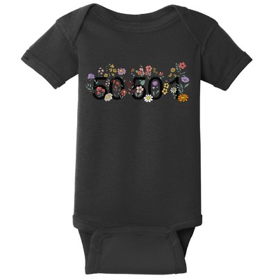 President Liberal Floral 50501 50Protest 50States 1Movement Baby Bodysuit