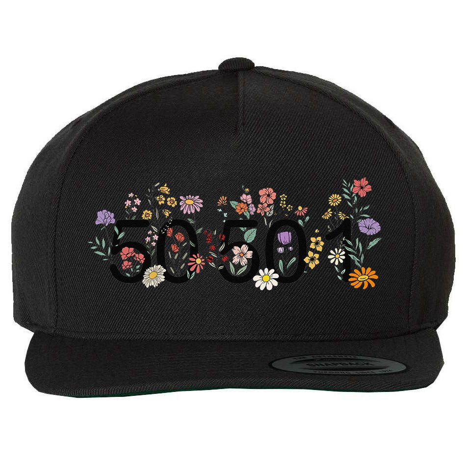 President Liberal Floral 50501 50Protest 50States 1Movement Wool Snapback Cap