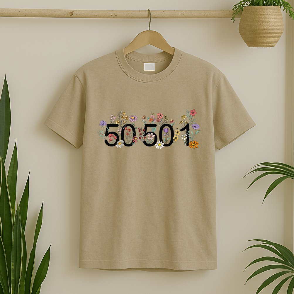 President Liberal Floral 50501 50Protest 50States 1Movement T-Shirt