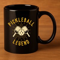 Pickleball Legend Funny Pickleball Gift 11oz C Handle Ceramic Mug